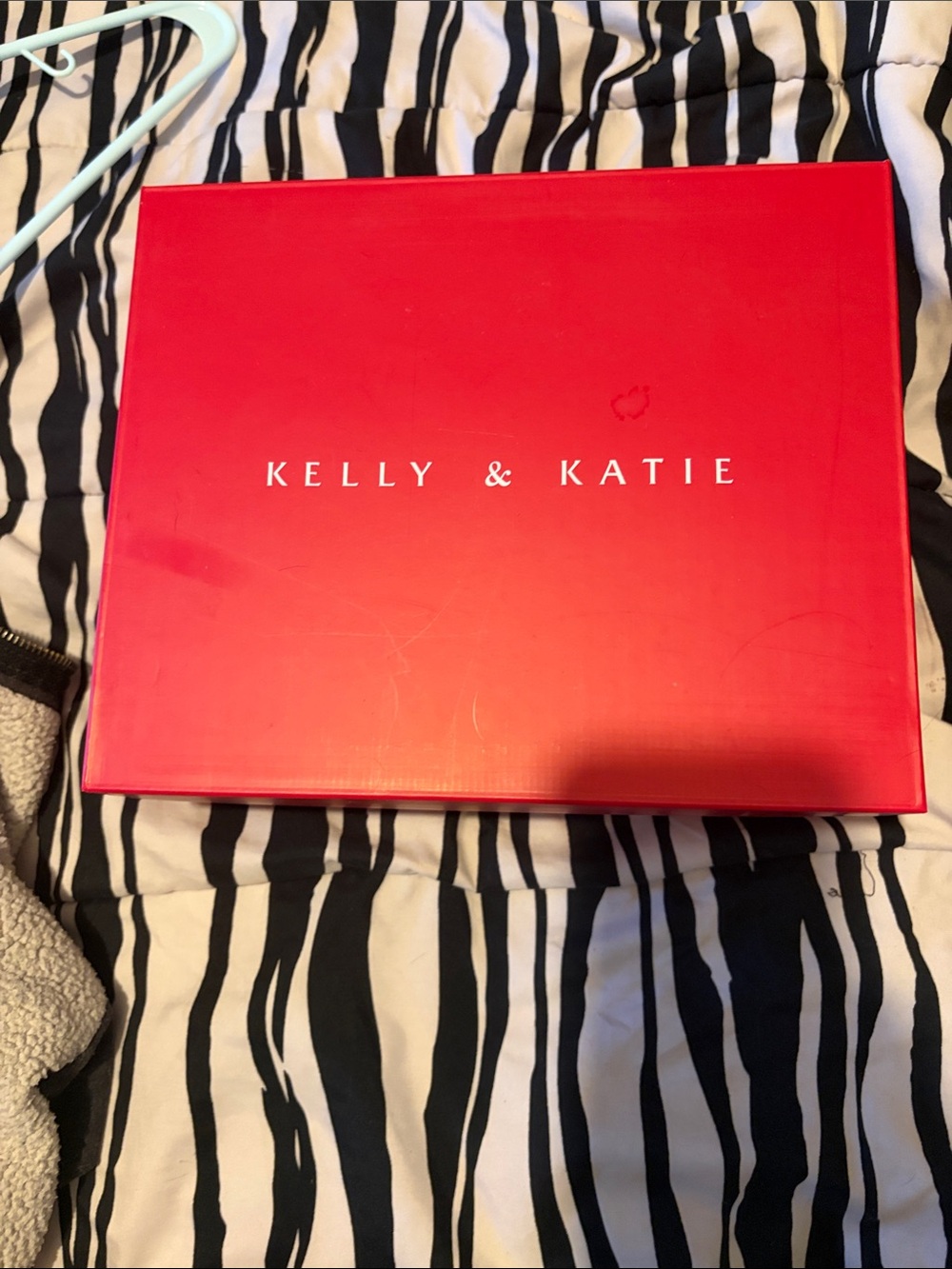 Kelly & Katie bright red shoe box
